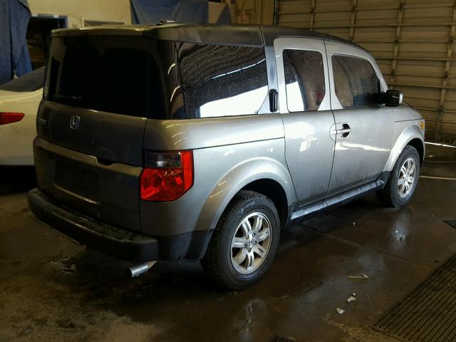 5J6YH18768L011396 - 2008 HONDA ELEMENT EX GRAY photo 4