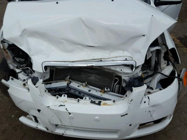 KL1TD5DE4BB130043 - 2011 CHEVROLET AVEO LS WHITE photo 7