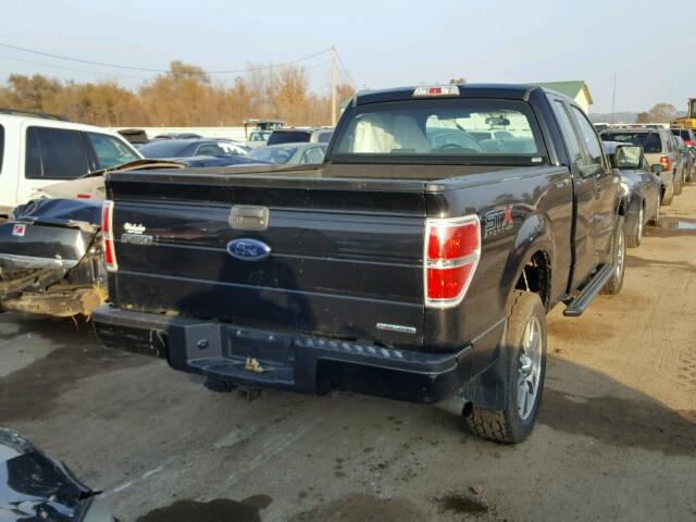 1FTFX1EF8EFD14329 - 2014 FORD F150 SUPER BLACK photo 4