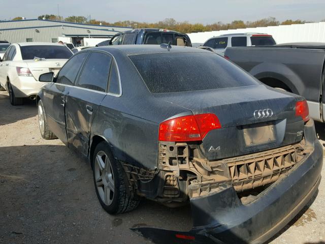 WAUDG78E76A029940 - 2006 AUDI A4 3.2 QUA GRAY photo 3