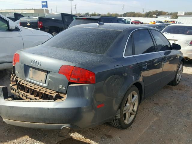 WAUDG78E76A029940 - 2006 AUDI A4 3.2 QUA GRAY photo 4