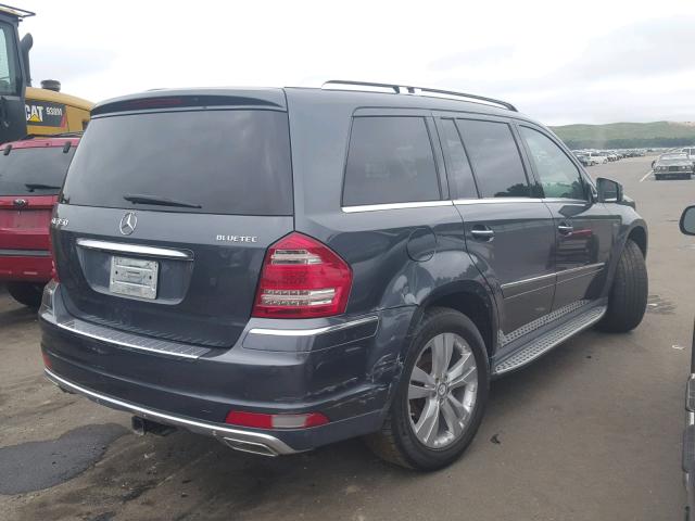 4JGBF2FE4BA631154 - 2011 MERCEDES-BENZ GL 350 BLU GRAY photo 4