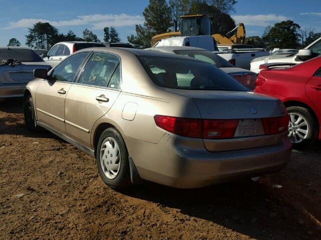 1HGCM56405A120442 - 2005 HONDA ACCORD LX GOLD photo 3