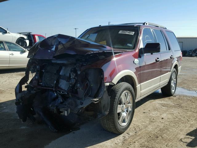 1FMFU17569EB00718 - 2009 FORD EXPEDITION MAROON photo 2