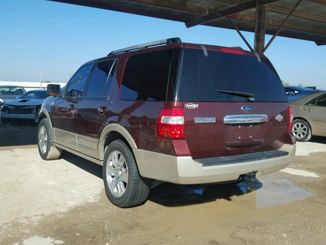 1FMFU17569EB00718 - 2009 FORD EXPEDITION MAROON photo 3