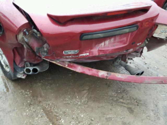 2G2WP522541118660 - 2004 PONTIAC GRAND PRIX MAROON photo 9