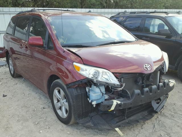 5TDKK3DC9BS065079 - 2011 TOYOTA SIENNA LE RED photo 1