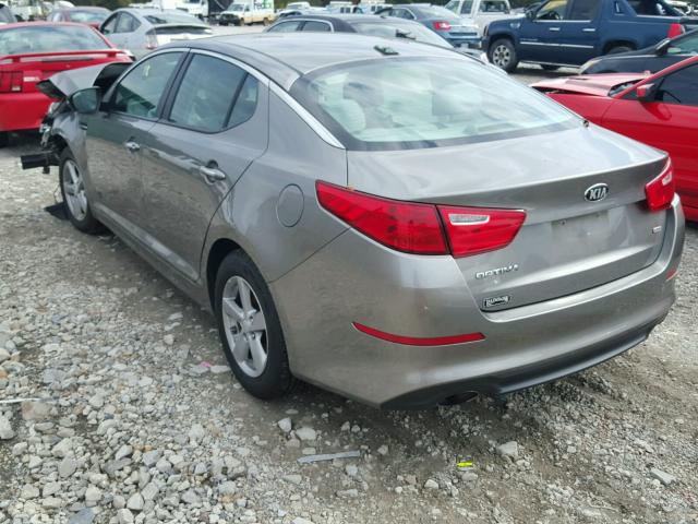 5XXGM4A79EG260750 - 2014 KIA OPTIMA LX GRAY photo 3