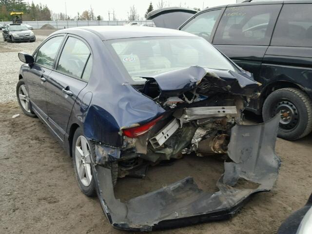 2HGFA165X6H029687 - 2006 HONDA CIVIC LX BLUE photo 3