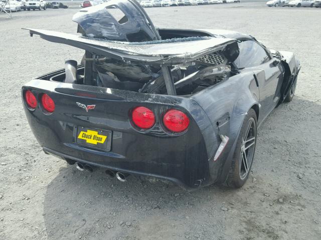 1G1YY25E075139157 - 2007 CHEVROLET CORVETTE Z BLACK photo 4