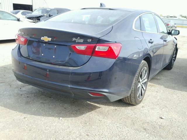 1G1ZE5ST3HF183165 - 2017 CHEVROLET MALIBU LT BLUE photo 4