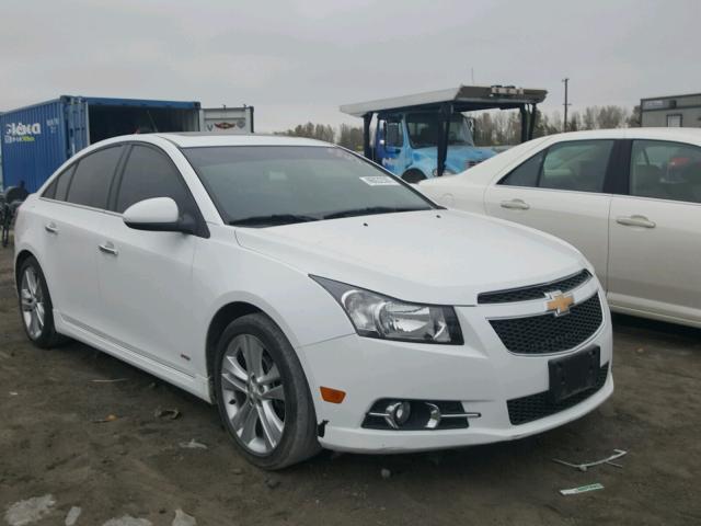 1G1PG5SB7E7299533 - 2014 CHEVROLET CRUZE LTZ WHITE photo 1