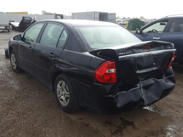 1G1ZS51F86F182448 - 2006 CHEVROLET MALIBU LS შავი ფოტო 3