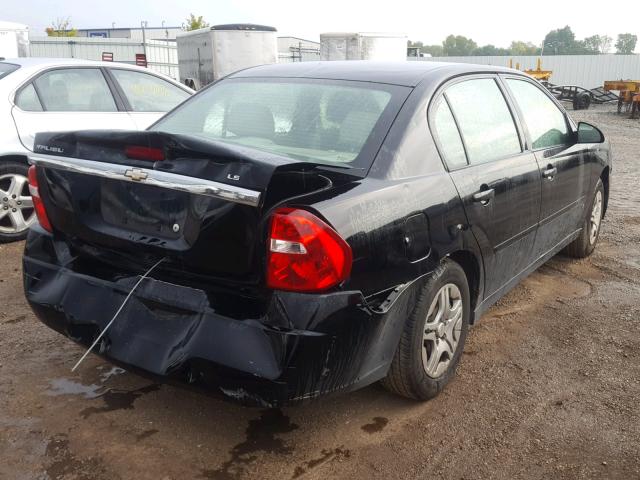1G1ZS51F86F182448 - 2006 CHEVROLET MALIBU LS შავი ფოტო 4