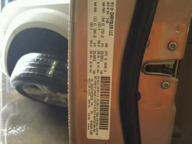 3D4GG57V49T232581 - 2009 DODGE JOURNEY SX GOLD photo 10