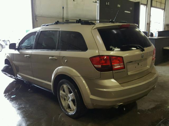 3D4GG57V49T232581 - 2009 DODGE JOURNEY SX GOLD photo 3