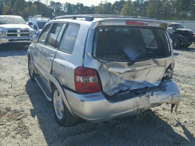 JTEDP21AX70147710 - 2007 TOYOTA HIGHLANDER SILVER photo 3