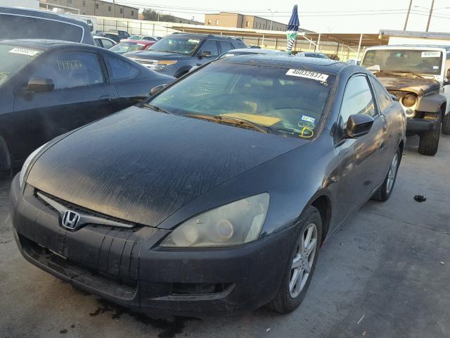 1HGCM82694A022727 - 2004 HONDA ACCORD BLACK photo 2