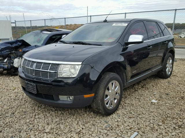 2LMDU88C37BJ27465 - 2007 LINCOLN MKX BLACK photo 2