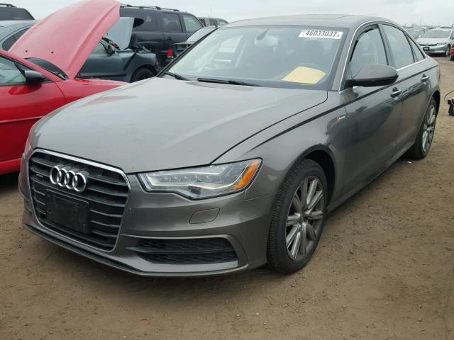 WAUHGAFC8CN081372 - 2012 AUDI A6 PRESTIG CHARCOAL photo 2