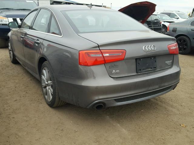 WAUHGAFC8CN081372 - 2012 AUDI A6 PRESTIG CHARCOAL photo 3