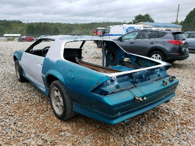 1G1FP23E8ML195559 - 1991 CHEVROLET CAMARO RS TEAL photo 3