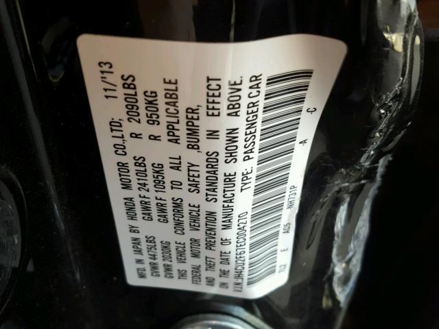 JH4CU2F67EC004270 - 2014 ACURA TSX TECH BLACK photo 10