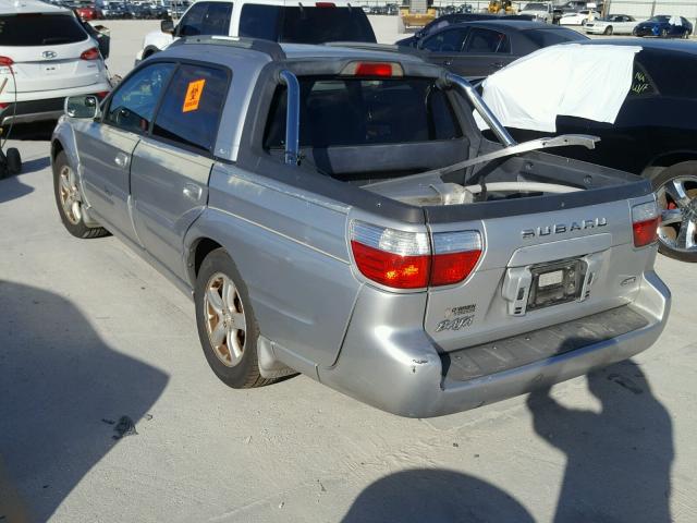 4S4BT61C737107355 - 2003 SUBARU BAJA SILVER photo 3