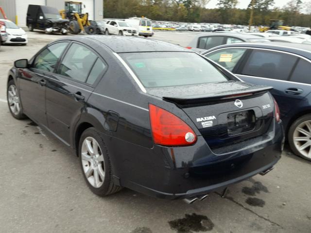 1N4BA41E97C831681 - 2007 NISSAN MAXIMA SE BLACK photo 3