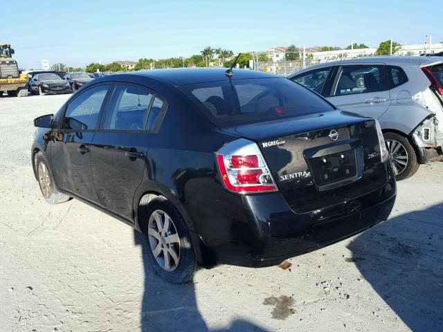 3N1AB61E27L697599 - 2007 NISSAN SENTRA BLACK photo 3