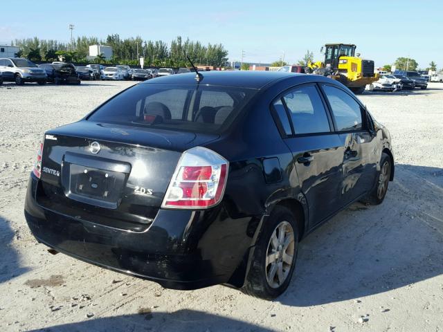 3N1AB61E27L697599 - 2007 NISSAN SENTRA BLACK photo 4