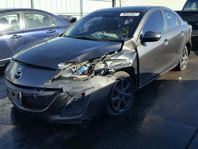 JM1BL1VG2B1355759 - 2011 MAZDA 3 I GRAY photo 2