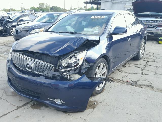 1G4GC5EG2AF161162 - 2010 BUICK LACROSSE C BLUE photo 2