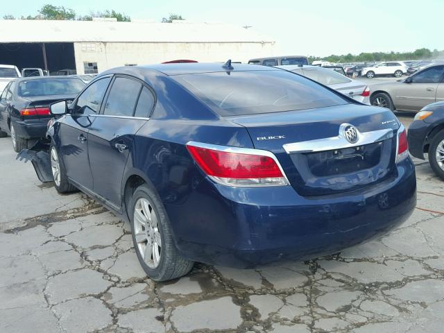 1G4GC5EG2AF161162 - 2010 BUICK LACROSSE C BLUE photo 3