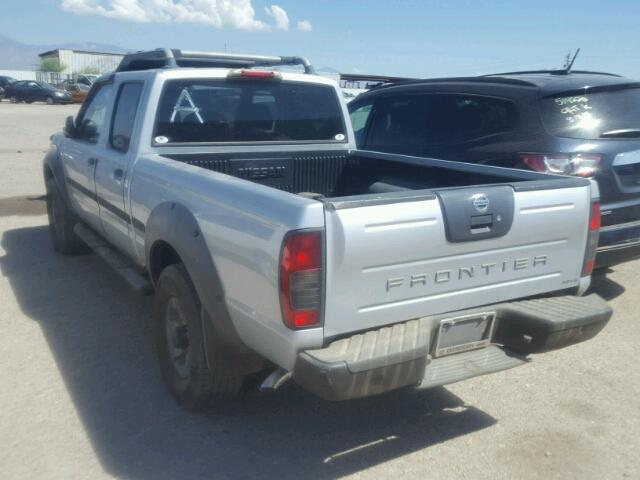 1N6ED29X92C336329 - 2002 NISSAN FRONTIER C SILVER photo 3