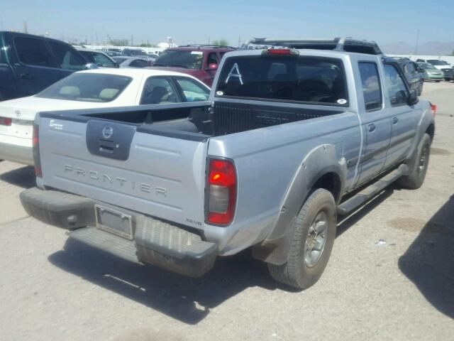 1N6ED29X92C336329 - 2002 NISSAN FRONTIER C SILVER photo 4