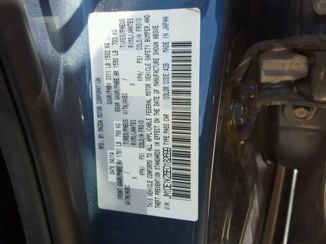 JM1DE1KZ6E0182699 - 2014 MAZDA MAZDA2 SPO 蓝色 照片 10