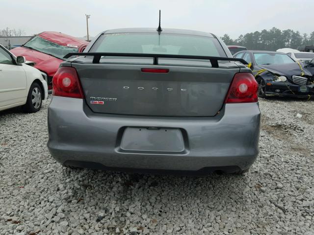 1C3CDZABXCN264960 - 2012 DODGE AVENGER SE GRAY photo 9