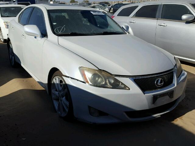 JTHBK262972049069 - 2007 LEXUS IS 250 WHITE photo 1