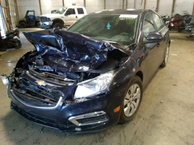 1G1PE5SB2G7203669 - 2016 CHEVROLET CRUZE LIMI BLUE photo 2