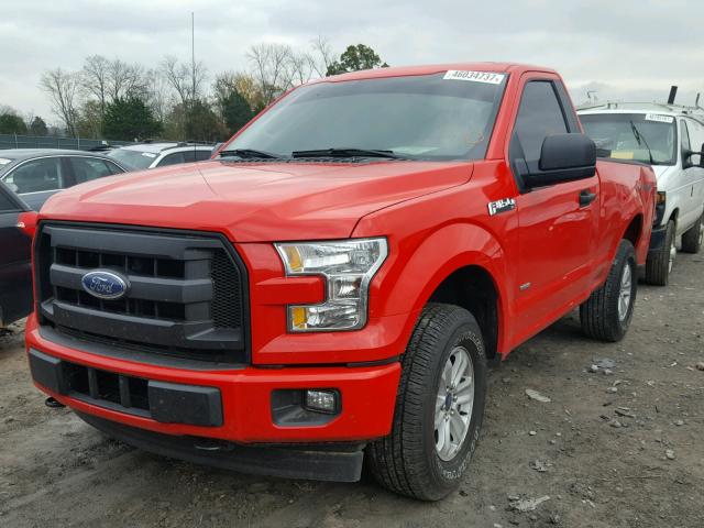 1FTMF1EP2HKD91437 - 2017 FORD F150 RED photo 2