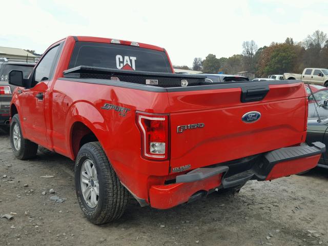 1FTMF1EP2HKD91437 - 2017 FORD F150 RED photo 3