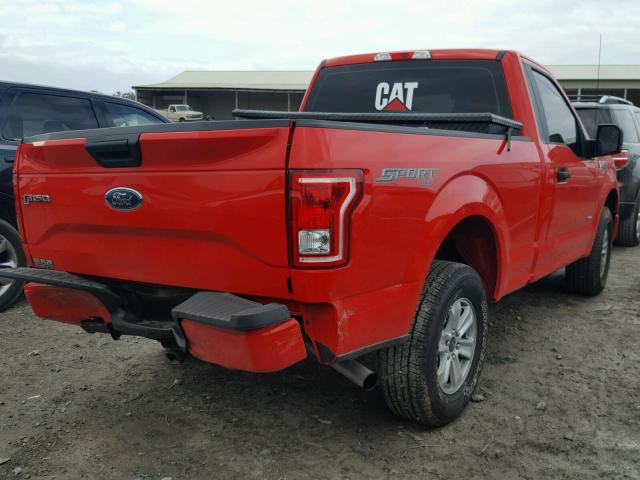 1FTMF1EP2HKD91437 - 2017 FORD F150 RED photo 4