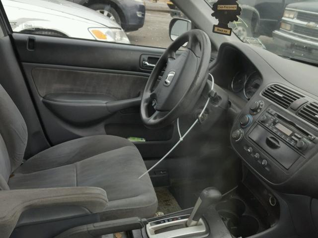 2HGES26865H531636 - 2005 HONDA CIVIC EX GRAY photo 5