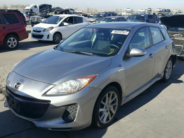 JM1BL1L57C1574316 - 2012 MAZDA 3 GRAY photo 2