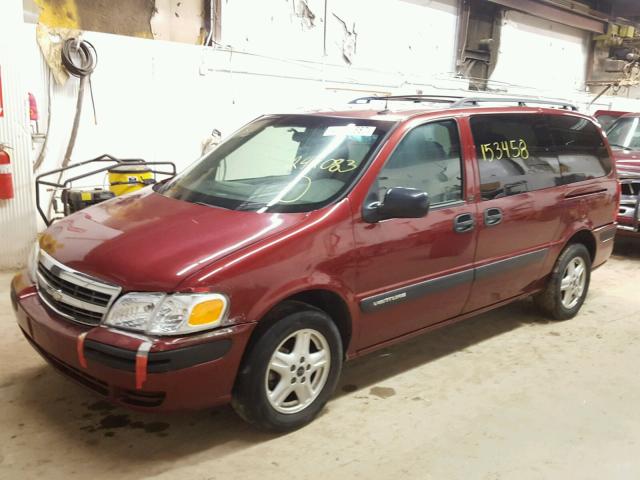 1GNDV03E32D242083 - 2002 CHEVROLET VENTURE RED photo 2