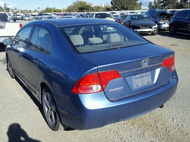 JHMFA16896S003534 - 2006 HONDA CIVIC BLUE photo 3