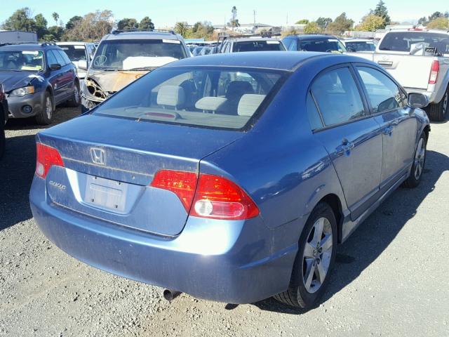 JHMFA16896S003534 - 2006 HONDA CIVIC BLUE photo 4