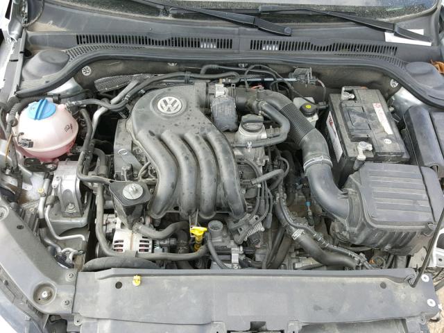 3VW2K7AJ6EM224331 - 2014 VOLKSWAGEN JETTA BASE SILVER photo 7