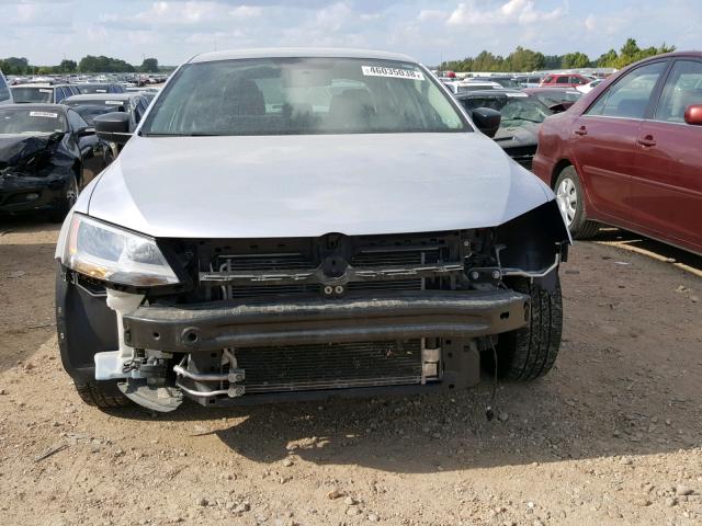3VW2K7AJ6EM224331 - 2014 VOLKSWAGEN JETTA BASE SILVER photo 9